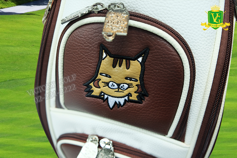 (Genuine) Golf Bag DULLY NA CAT USA (Brown) เล็กกระทัดรัด น้ำหนักเบา มีล้อลาก