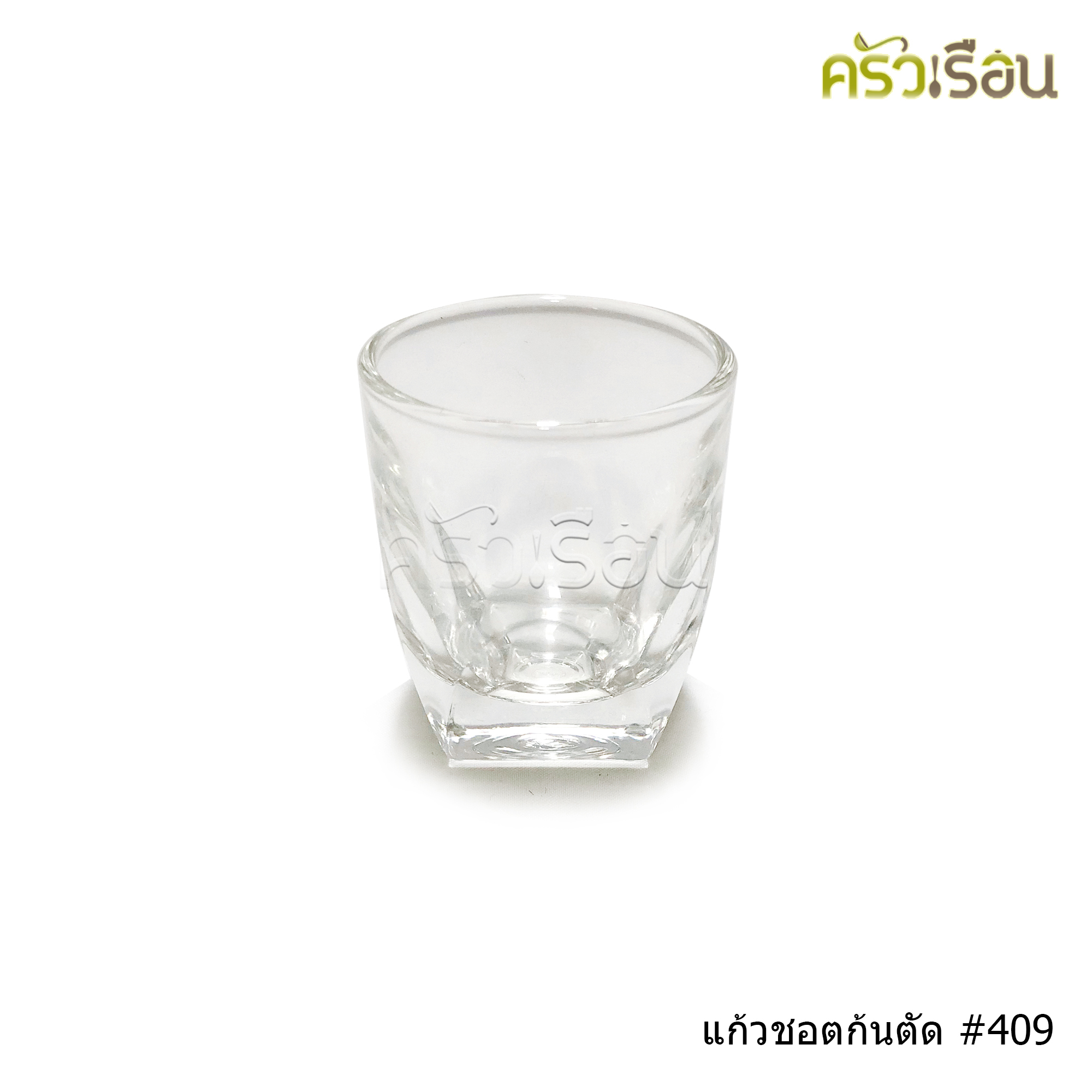 LUCKY GLASS แก้วชอต ก้นตัด 1.5 oz. (45 ml.) Groove Shot Glass LG-440902 (409) TD 4.8 x BD 2.8 x H 5.5 cm.