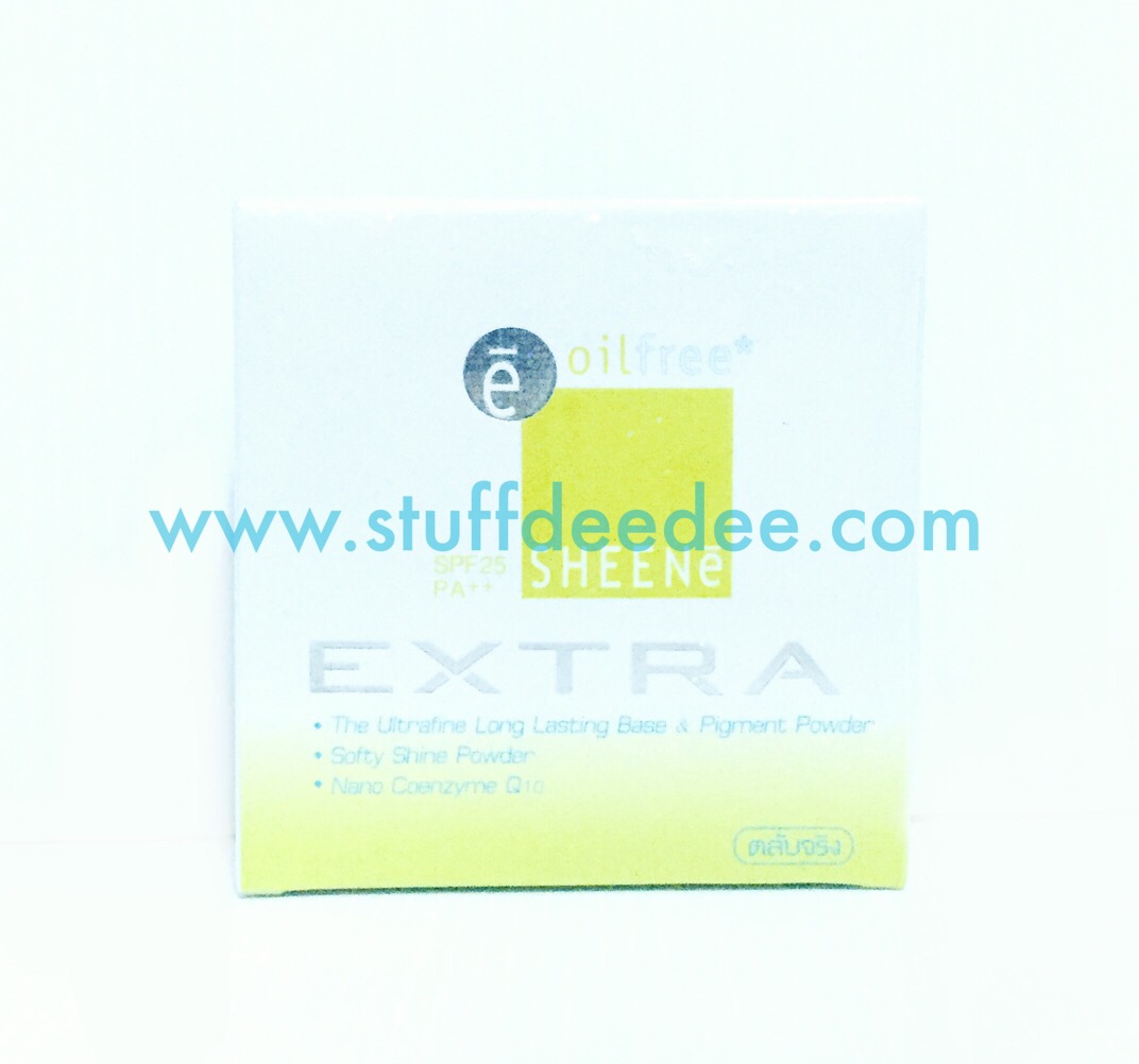แป้งชีนเน่ Sheene Extra Oil Free รุ่นแถมรีฟิล เบอร์ C2 ผิวสองสี SPF25 PA++ ตบมิด ปิดริ้วรอย ควบคุมความมันนาน 12 ชม.