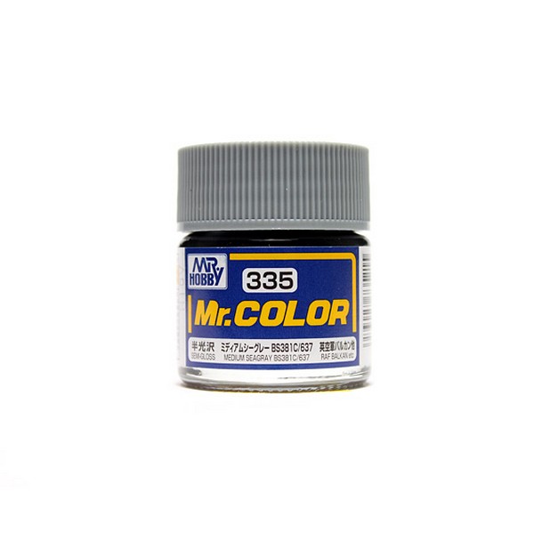 Mr.Color C335 Medium Sea Gray BS381C/637 Semi-Gloss (10ml) Mr. Hobby 4973028735215