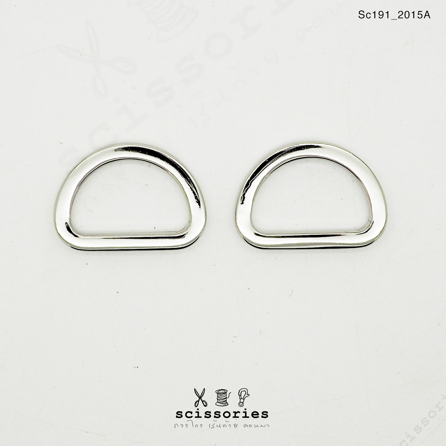 ตัวดี 1.8 cm 6 หุน สีเงิน/2ตัว