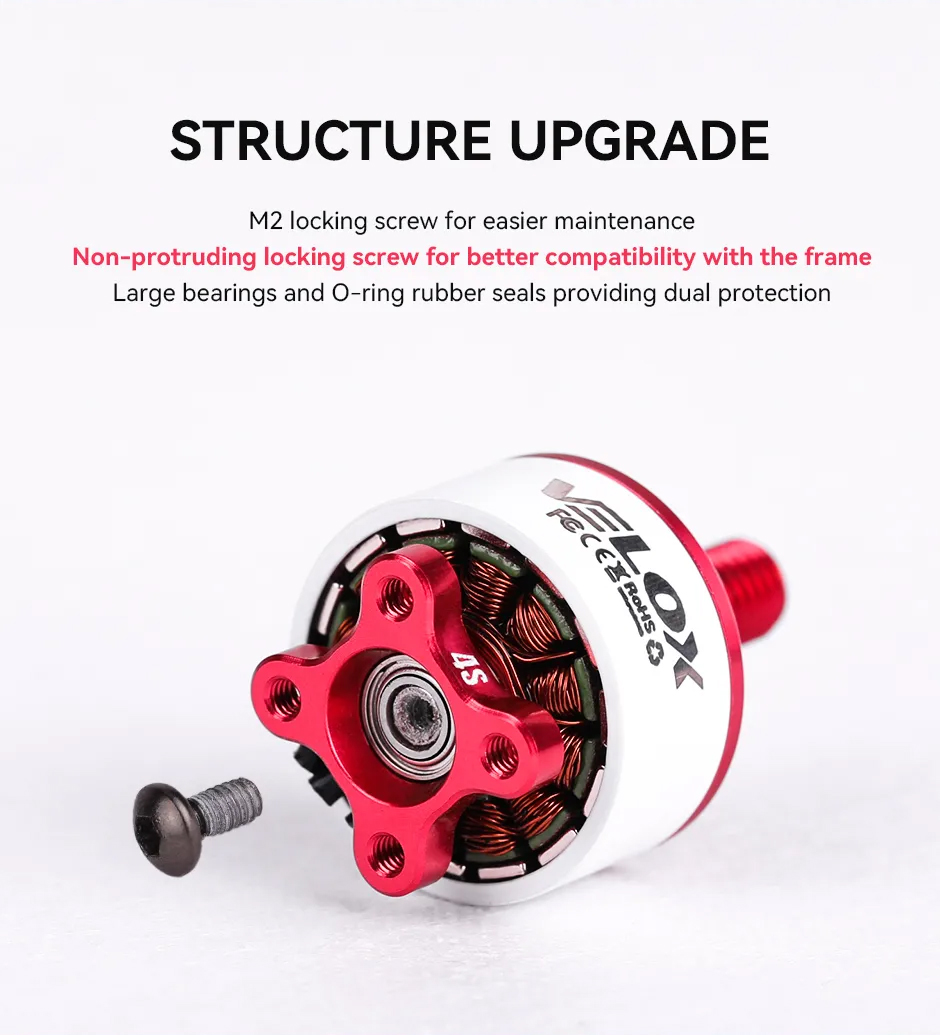 [15-1] 4ลูกต่อชุด TMOTOR V1507 3-4 Inch FPV Brushless Motor | High Thrust, Cooler, Dual Voltage อุปกรณ์โดรน Drone