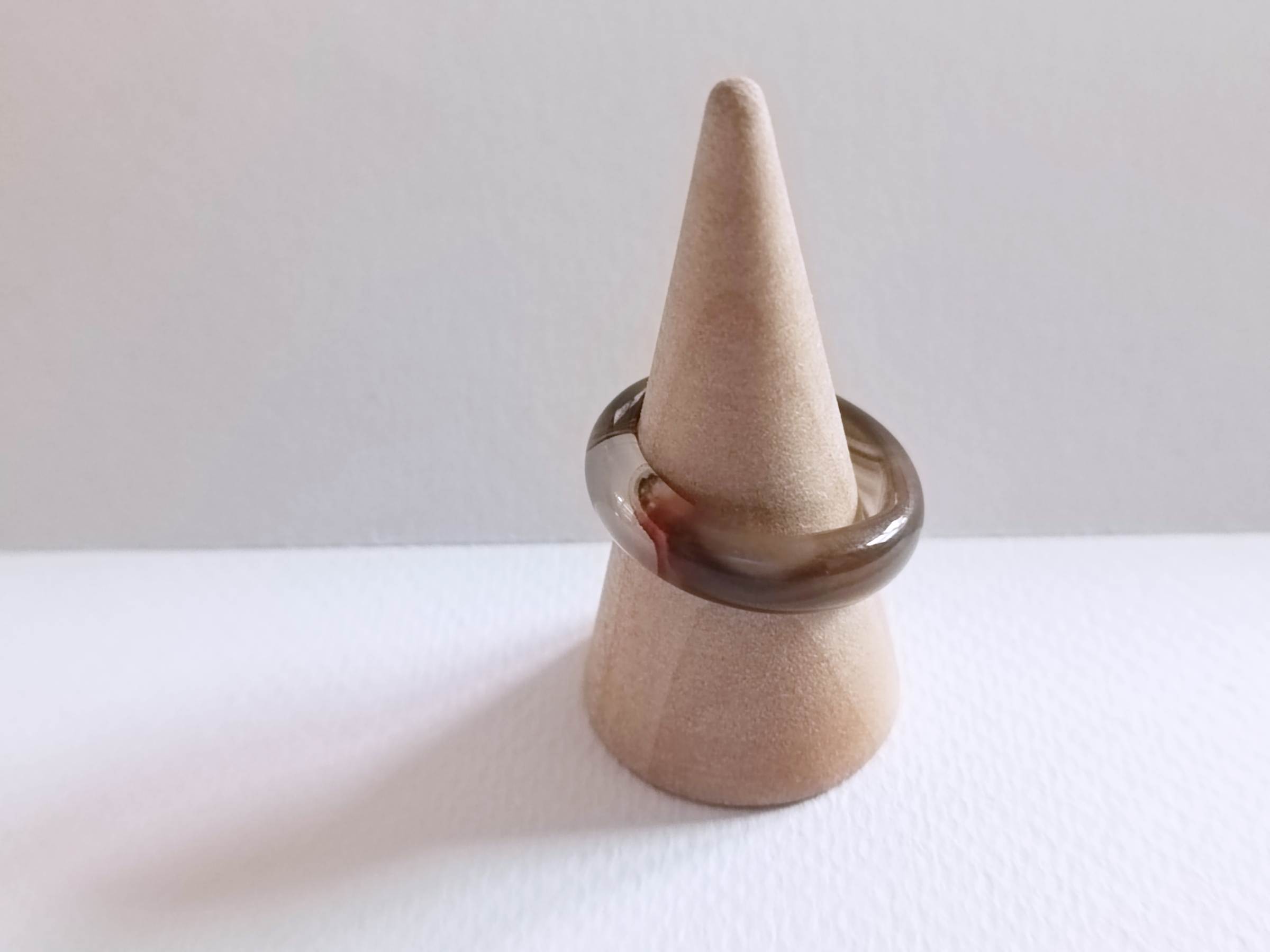 Whole Natural Stone Agate Ring แหวนหินแท้ธรรมชาติ Agate (For Protection)