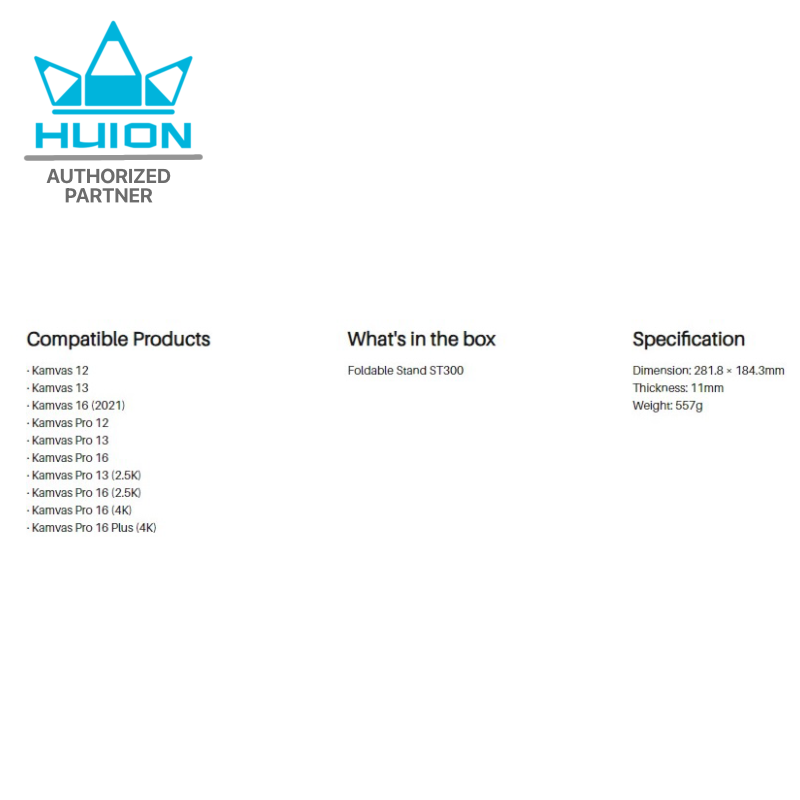 Huion ST300 Foldable Stand พร้อมส่ง(รับประกัน2ปี-มีศูนย์ไทย) ST300