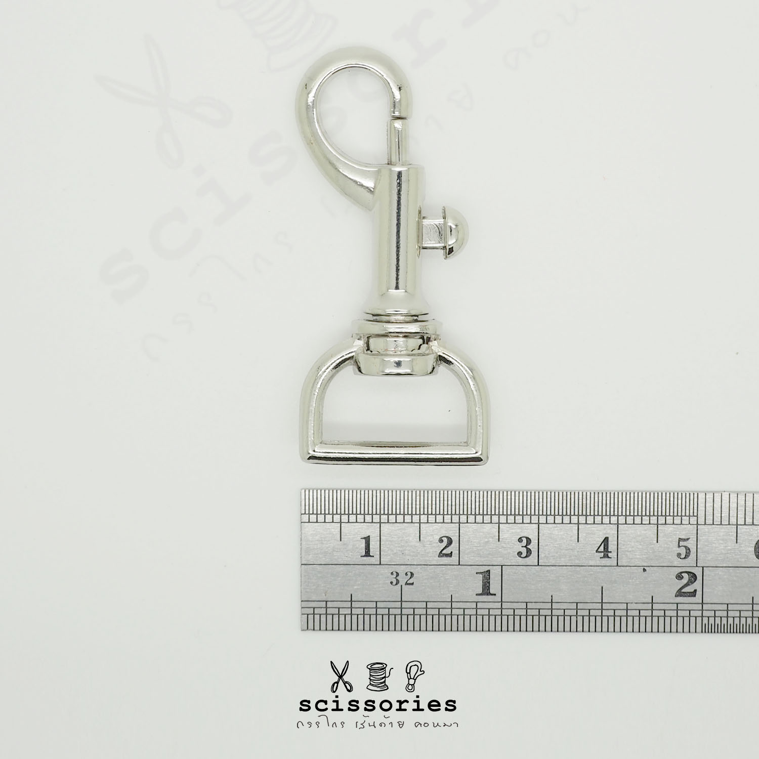 คอหมา 6หุน สีเงิน /2ตัว