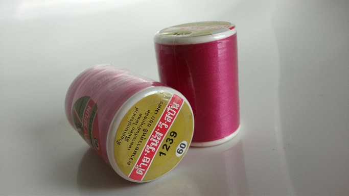 ด้ายวีนัส เบอร์ 1239 สีแดงโทนชมพูบานเย็น
