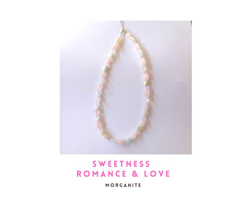สร้อยคอหินแท้ "POSH" Morganite Necklace (เพิ่มความหวาน อบอุ่น ให้จิตใจ)