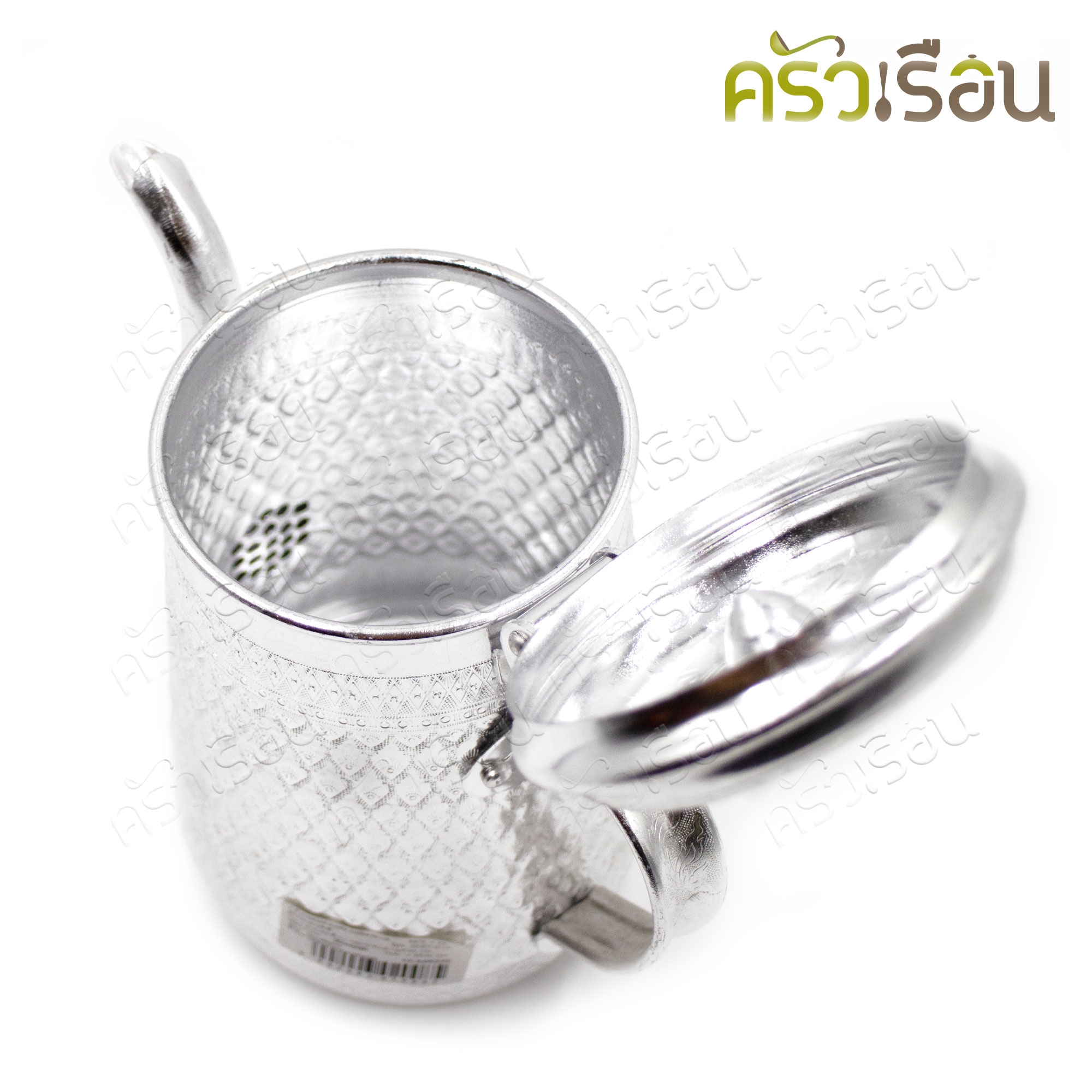 Diamond brand กาน้ำ อลูมิเนียม ทรงกรวย ฝาบานผับ ลายไทย ก้น Ø 13 ซม. ความจุ 2 ลิตร ตราเพชร A 513 L