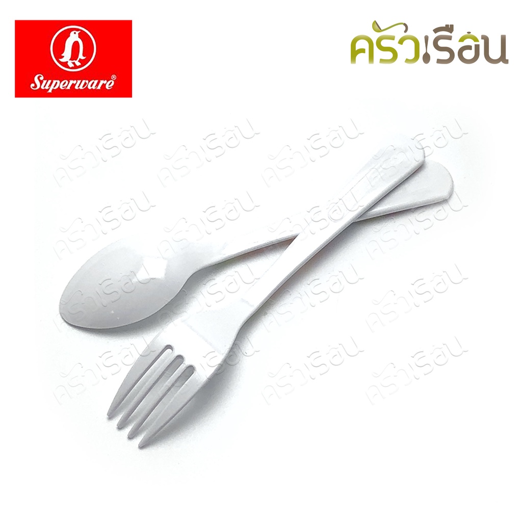 Superware [ ราคาต่อชิ้น ] ช้อนส้อม ช้อนเด็ก เมลามีน ลาย Mickey Summer Fun มิกกี้ ซัมเมอร์ฟัน