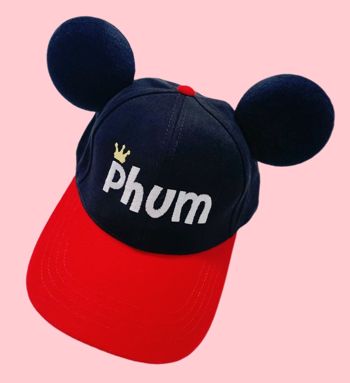 หมวกแก๊ปมิกกี้เมาส์ปักชื่อ หมวกMickeymouse