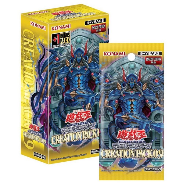 Konami Yu-Gi-Oh! Asia English - Creation Pack 09 (CR09-AE) แบบกล่อง (15 ซอง) 4988602178883 (การ์ดยูกิ)