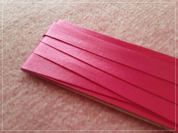 ผ้ากุ๊นซาติน สีชมพูบานเย็น