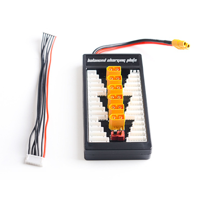 IMAX B6ac LiPo Parallel Battery Balance Charger Board บอร์ดขยายช่องชาร์จแบต 2S-6S XT60 T-Plug Plate 6 Poart