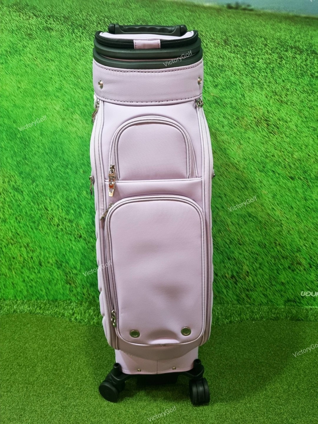 (Genuine) Golf Bag Travel BOYEA multifunction 03 (New version) 4 wheels สีม่วงอ่อน *Free Cover Protector