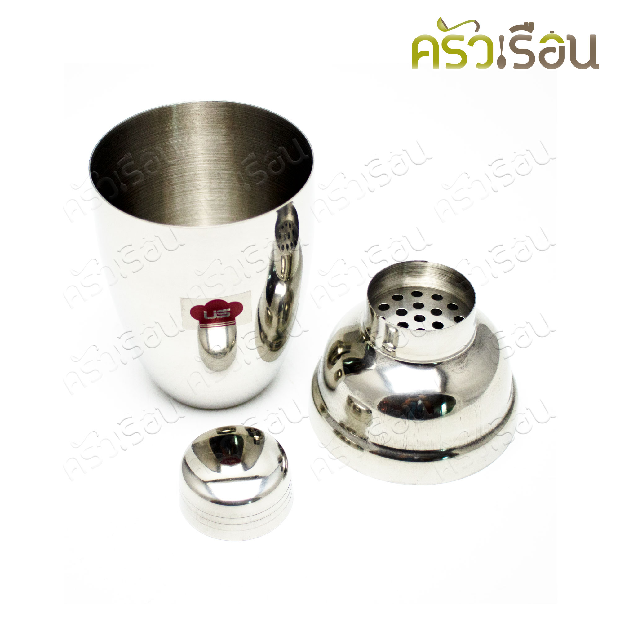 US เชคเกอร์ ผสมเครื่องดื่ม สเตนเลส 350 มล. 7.5 x 16.5 ซม. SS-350 shaker bottle ขวดเชค
