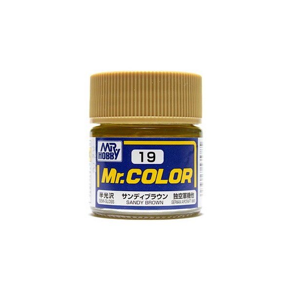 Mr.Color C19 Sandy Brown Semi-Gloss (10ml) Mr. Hobby 4973028535785