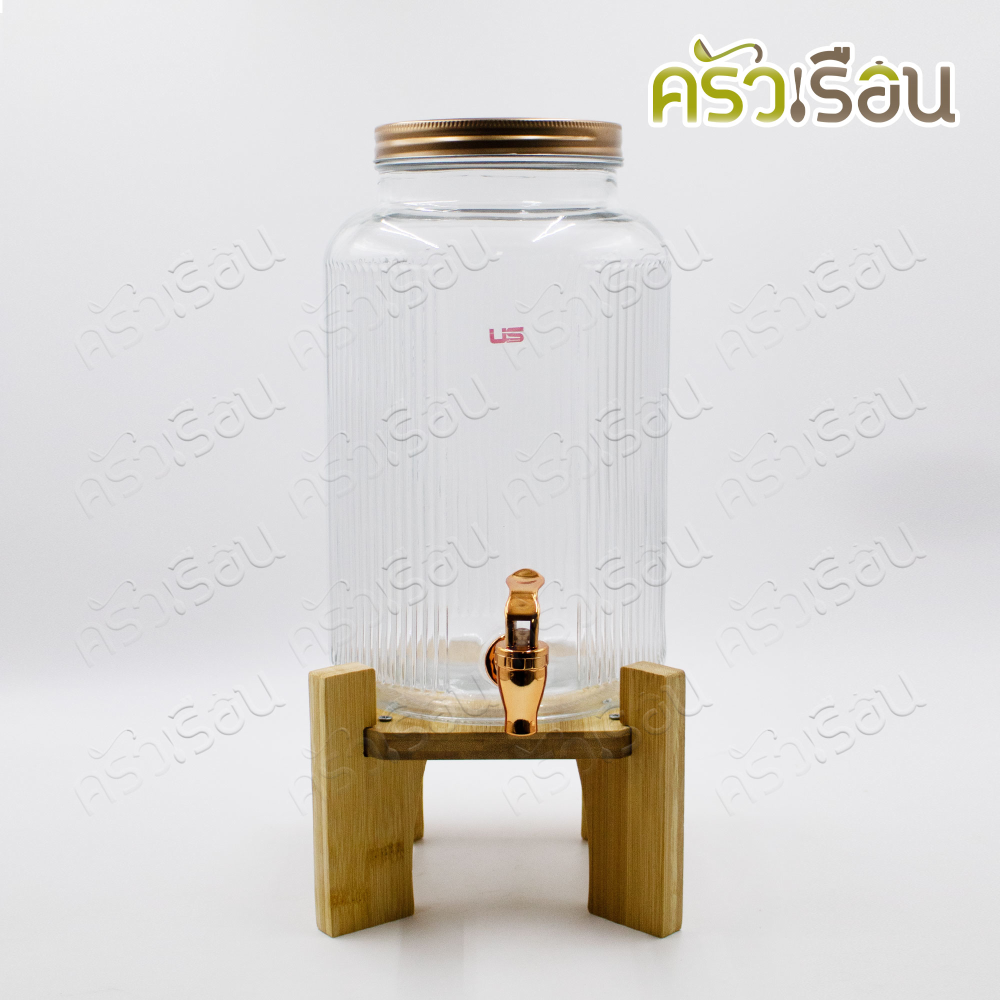 US 6 liter juice dispenser, Rosewood, with stand, HS-166