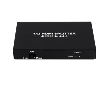 1x2 HDMI Splitter HDCP2.2 Supports 3D 4K 18G HDR EDID