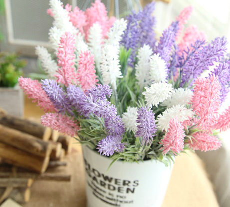 ดอกลาเวนเดอร์หิมะ งานPV สำหรับตกแต่งบ้านให้สดใส น่าอยู่ มี 3 สีให้เลือก