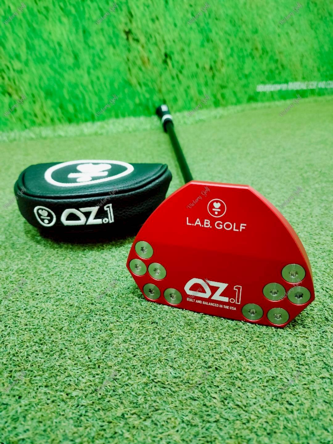 Putter L.A.B. Golf OZ.1 Red Lie 69° Length 34” ( Matte Black Premium Steel )/ ( Grip Press Pistol 2.0 )