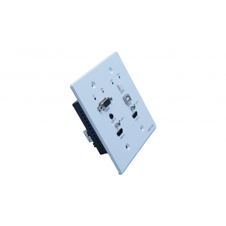 70M HDBASET 2HDMI, 1VGA EXTENDER WALL PLATE 4K RESOLUTIONS