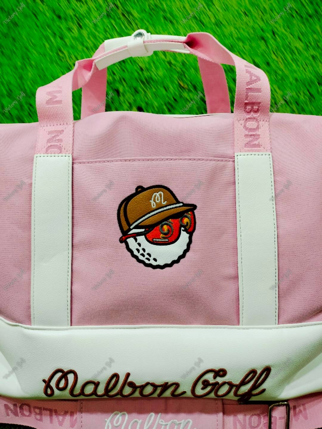 Boston Bag Malbon Golf Pink Color