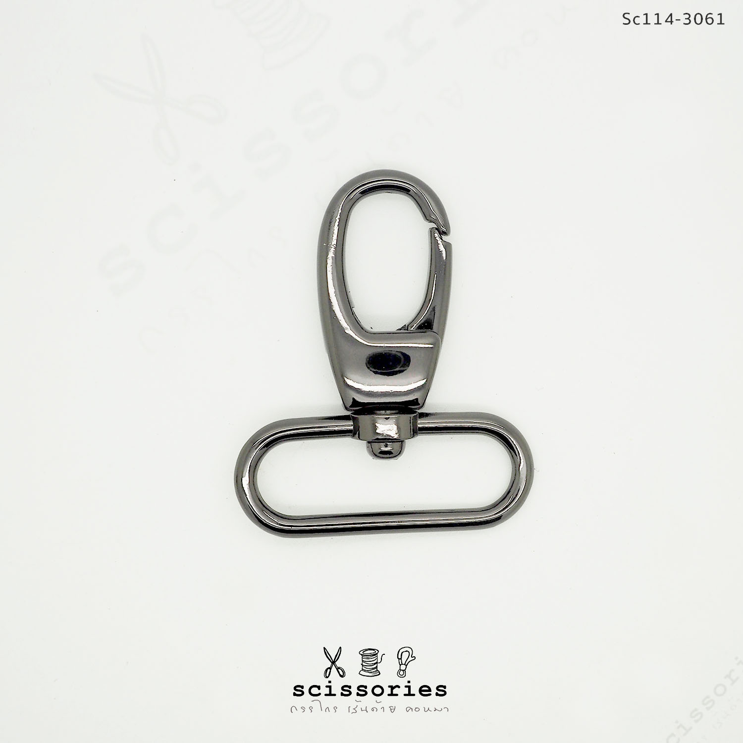 คอหมาเกี่ยว 1.2 นิ้ว สีบอนด์ดำ 2ตัว เกรด A