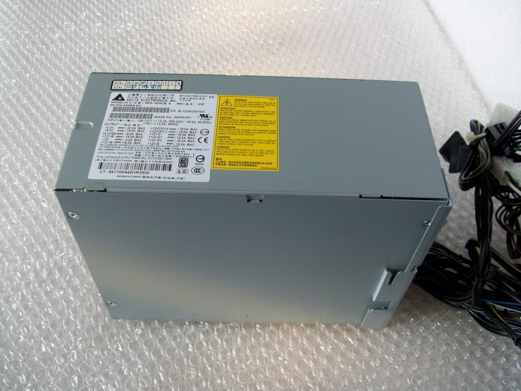 (440860-001) ขาย - จำหน่าย - จัดซื้ออะไหล่ - ราคาถูก HP 1050W Power Supply for XW9400 Workstations