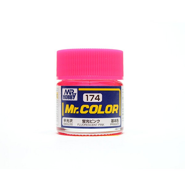 Mr.Color C174 Fluorescent Pink Semi-Gloss (10ml) 4973028635836 Mr. Hobby