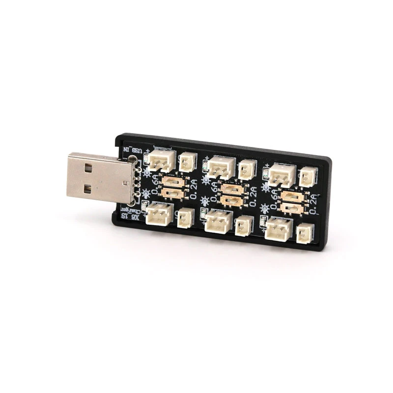 Charger 6-Port 1S LiPo USB PH2.0 for Tinyhawk / Nanohawk / mobula / Charger / อุปกรณ์ โดรน Fpv racing Drone