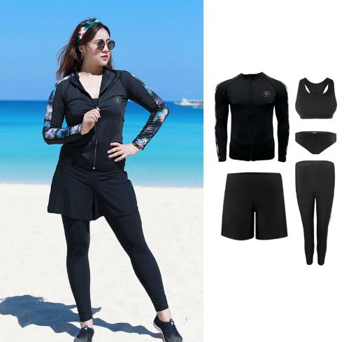 ชุดว่ายน้ำผู้หญิง ชุดว่ายน้ำคุณแม่ ชุดว่ายน้ำเด็กโต เด็กน้ำหนักเยอะ เชตสุดคุ้ม (1 ชุด ได้รับ 5 ชิ้น) ใส่ได้หลากหลายสไตล์ รุ่น ICELAKEWHALE