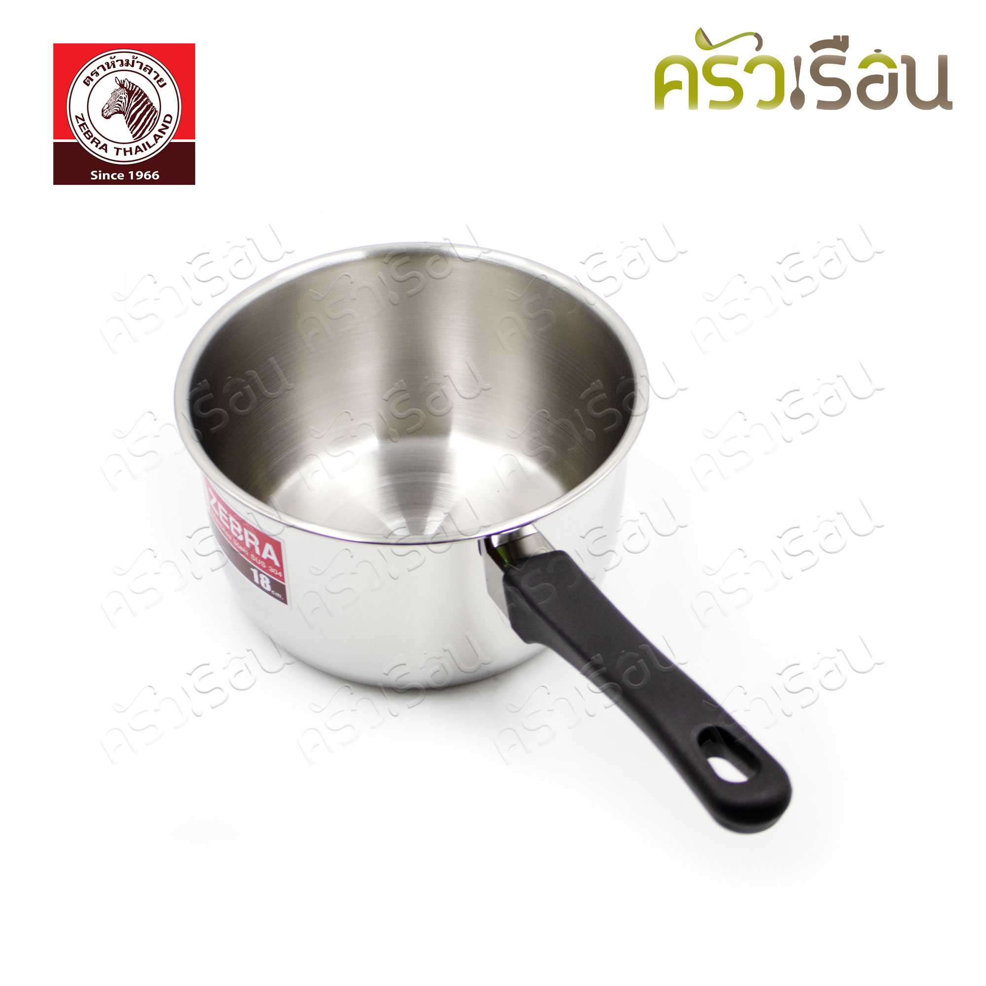 ZEBRA Tiger handle pot 18 cm. Capacity 2.5 liters Zebra head 166204 Warming pot, boiling pot, tail pot, Zebra pot, pot