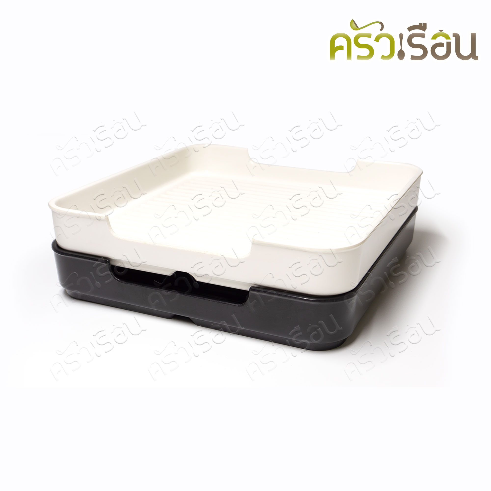 SB [ ราคาต่อใบ ] กระบะชาบู เมลามีน มีร่อง ขนาด 8 นิ้ว 20 x 3 ซม. NO.580-8 กะบะสุกี้ คอนโดสุกี้ ถาดชาบู