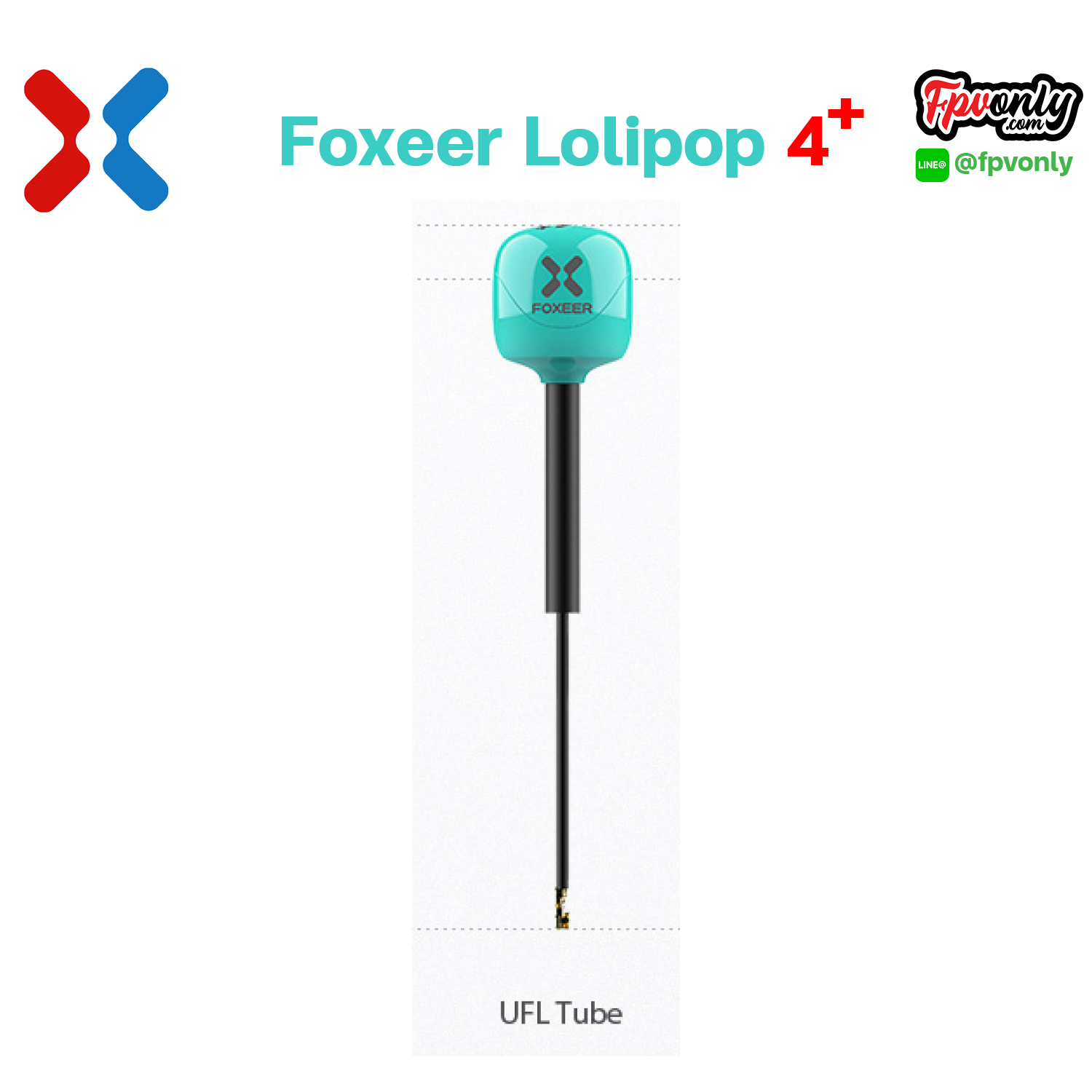 Foxeer Lollipop 4+ RHCP Plus High Quality 5.8G 2.6dBi FPV Omni LDS Antenna