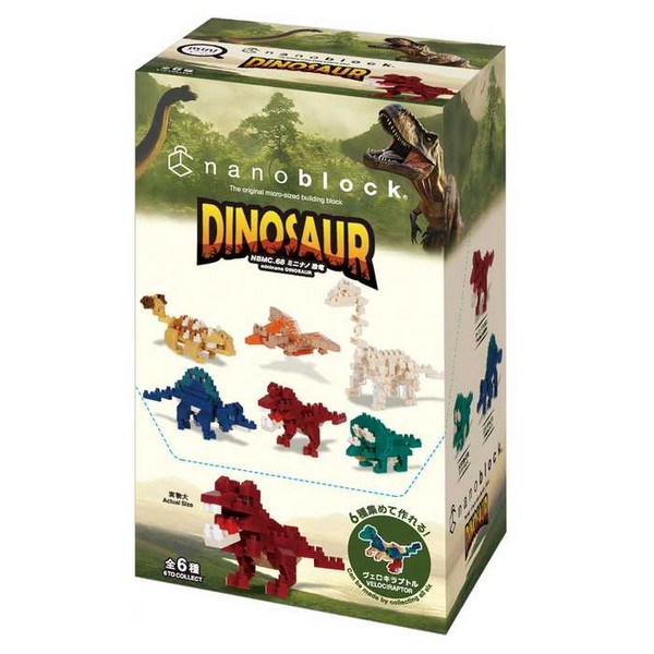 Kawada nanoblock mininano NBMC_68S Dinosaur (Box of 6) 4972825228623 (นาโนบล็อค)