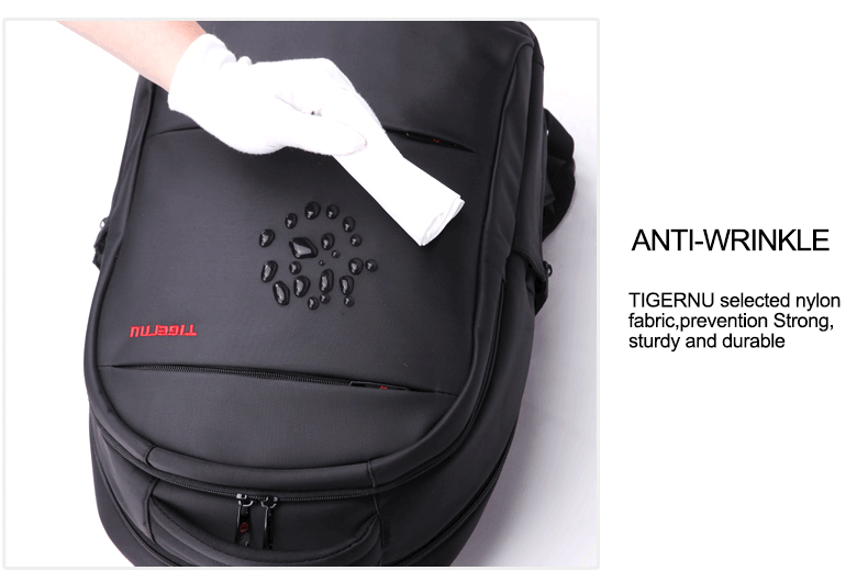 กระเป๋าโน๊ตบุ๊ค กระเป๋าเป้ TIGERNU T-B3032A สีดำ