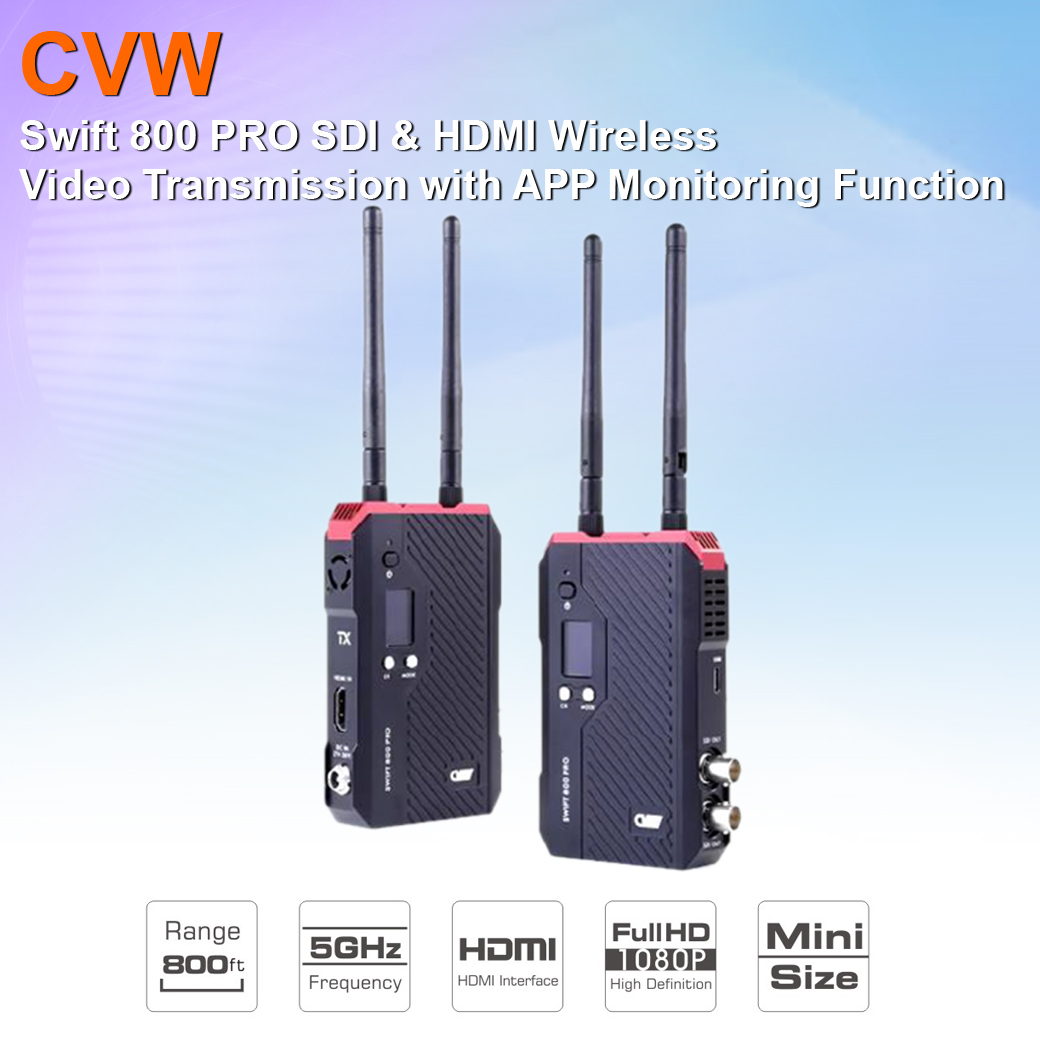 CVW SWIFT800 Pro SDI & HDMI Wireless Video Transmission