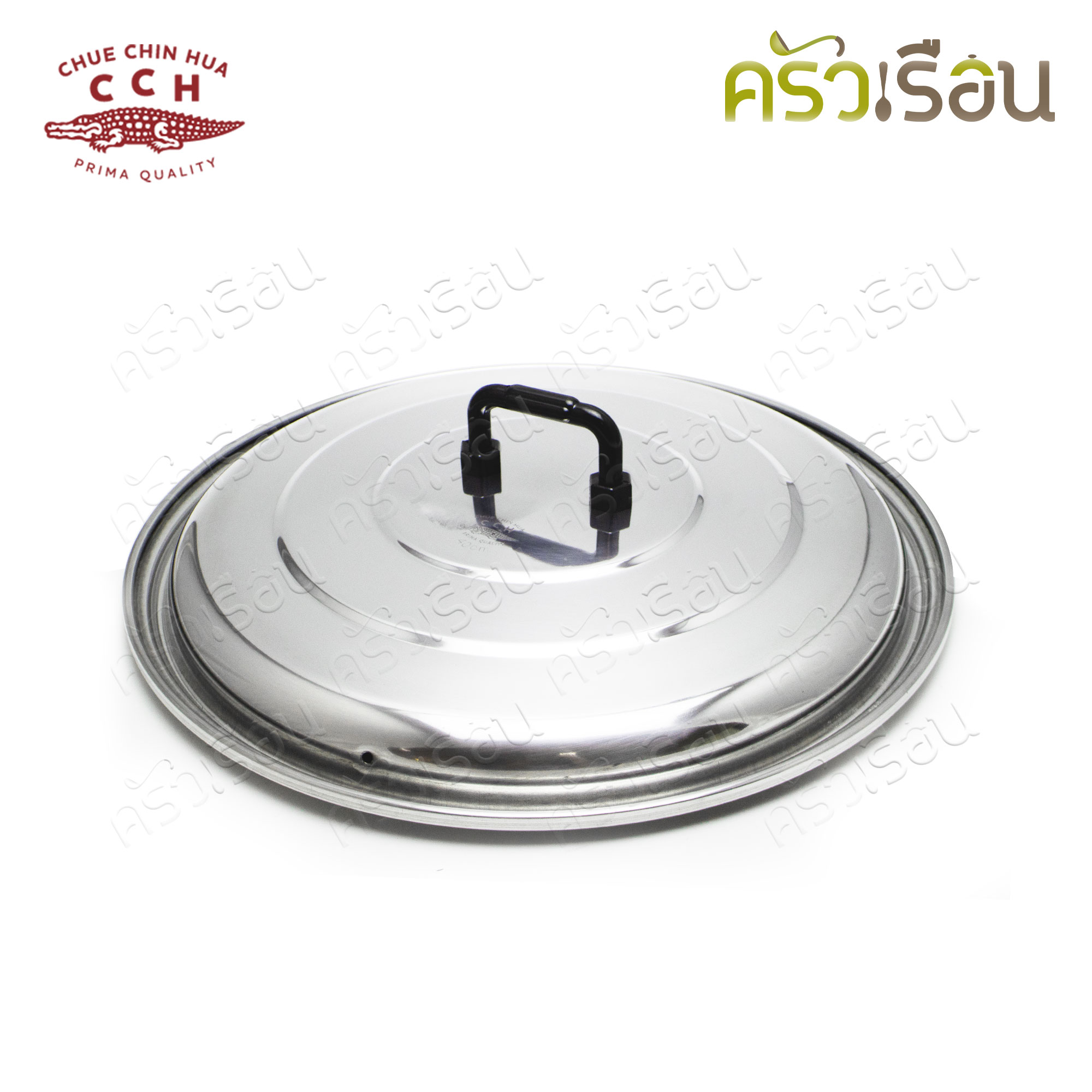 จระเข้ หม้อสองหู D หูใหญ่ หนา 38 ซม. ความจุ 25 ลิตร หม้อต้ม หม้อวัด