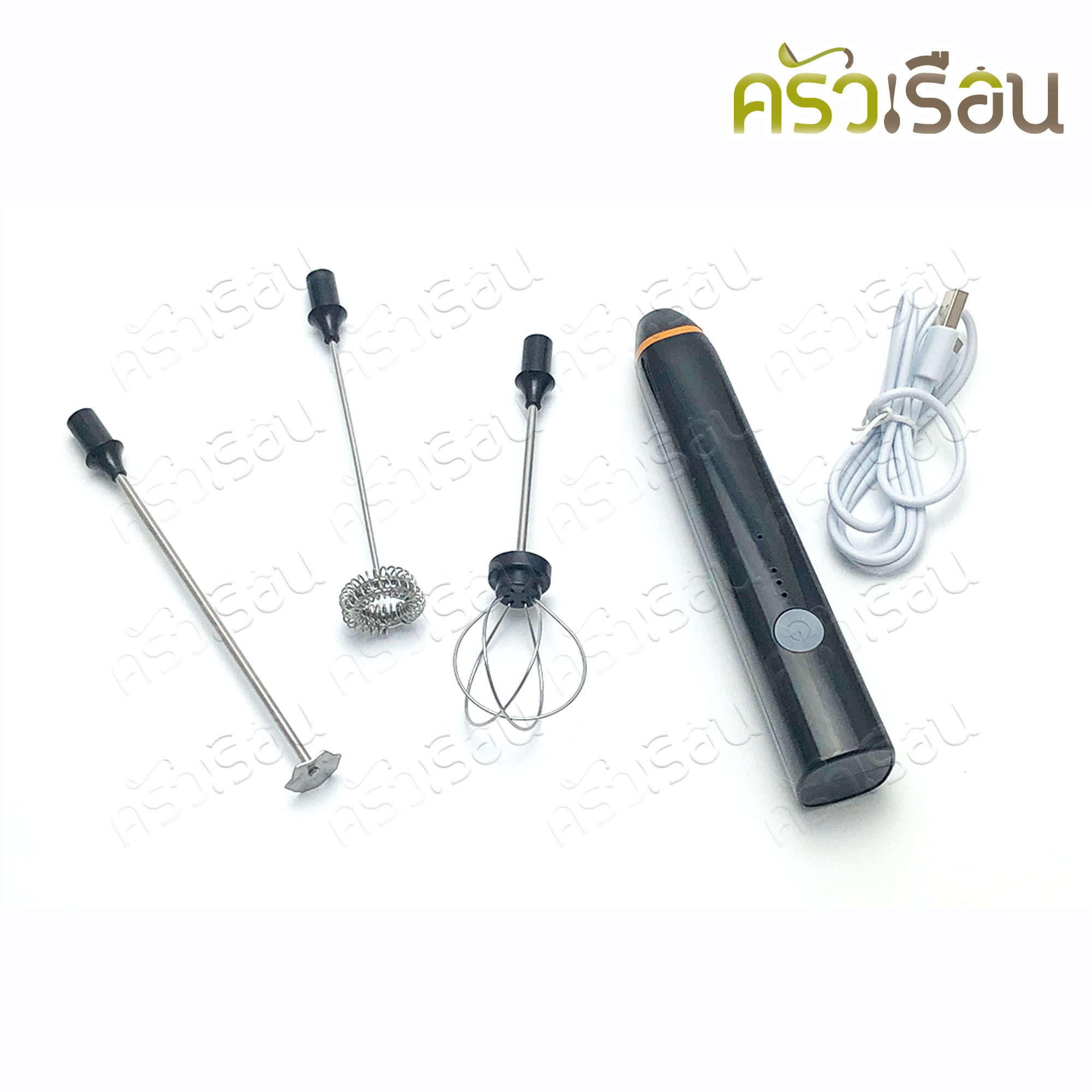 FRY KING เครื่องตีฟองนม ไฟฟ้า ไร้สาย (USB) รุ่น FR-M2 มีให้เลือก 2 สี ที่ตีฟองนม