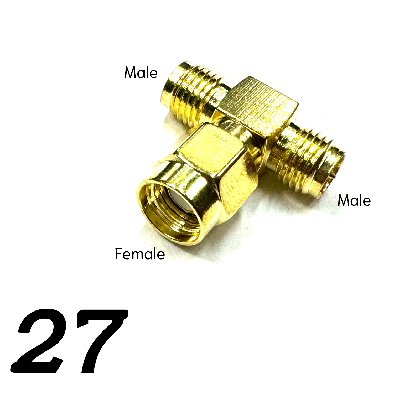 ข้อต่อ หัวแปลงสัญญาณภาพ WiFi RF Adapter Connector SMA RP-SMA 90° 45° Male Female ตัวผู้ ตัวเมีย ข้อต่อตรง ข้องอ วายฟาย