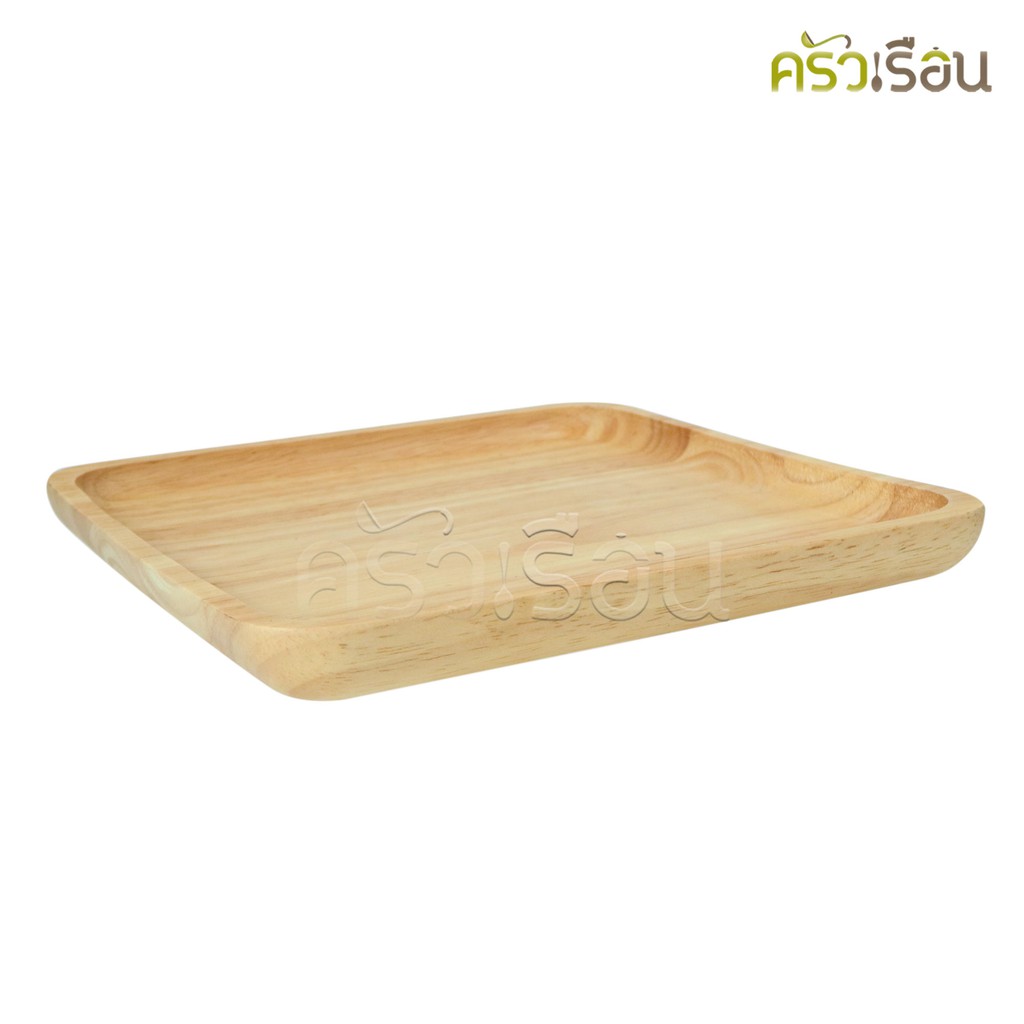 CMG square wooden tray 8 x 8 inches [20 x 20 cm.] wooden plate
