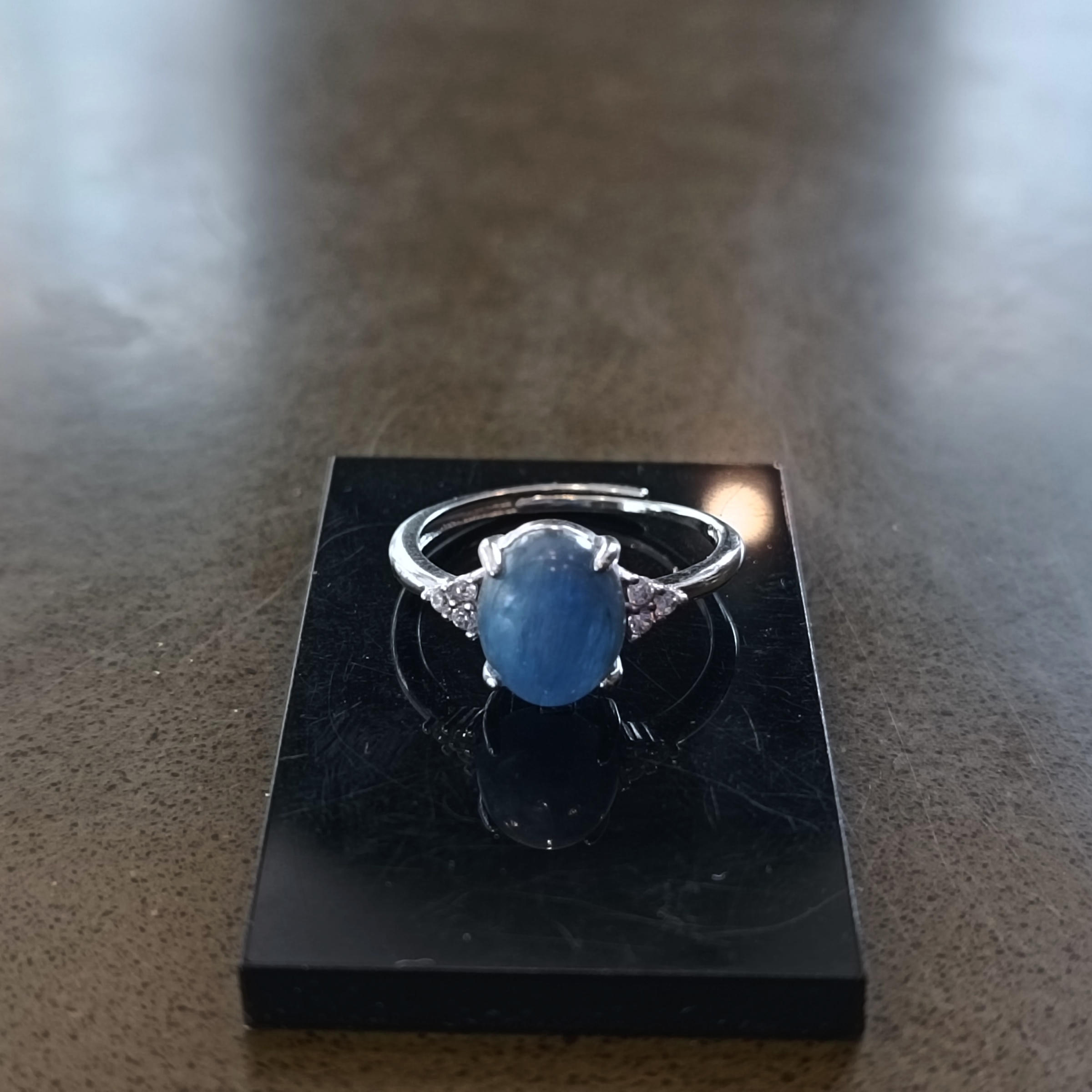 แหวนหินแท้ Kyanite Ring Collection (Wisdom , Inner Peace , Chakra Alignment)