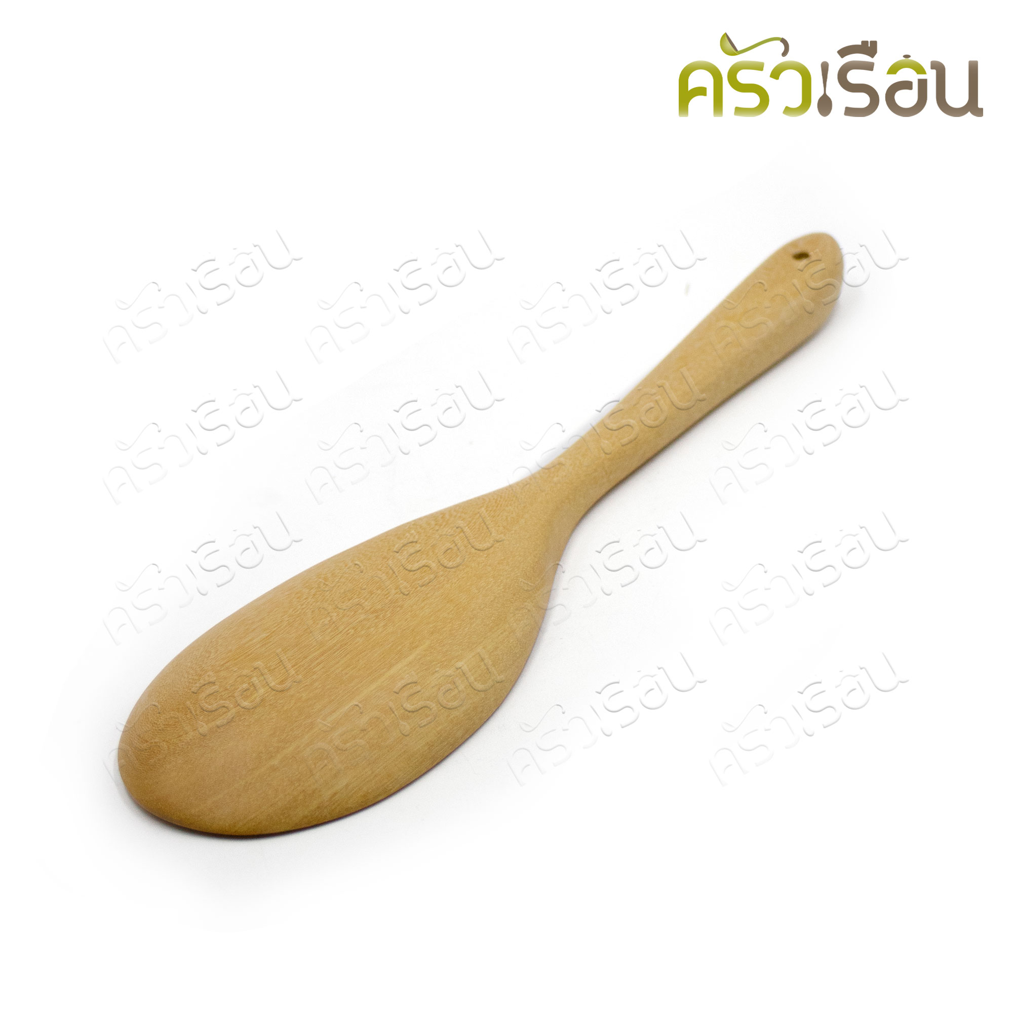 CPK wooden ladle, long face, length 28 x 7 cm.