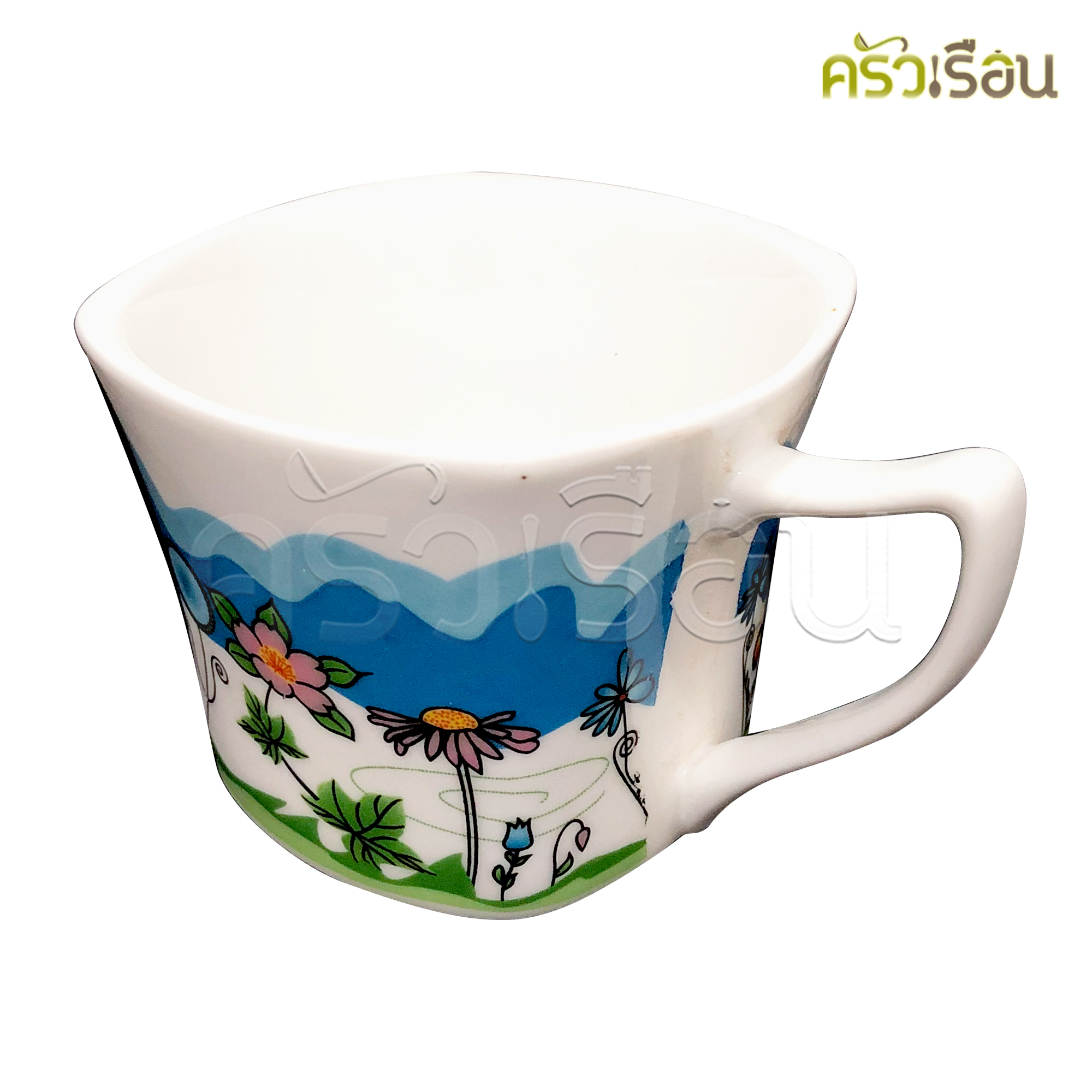 US Coffee Cup + Coaster, Hero model, 4 pieces, 2 cups. cups and saucers