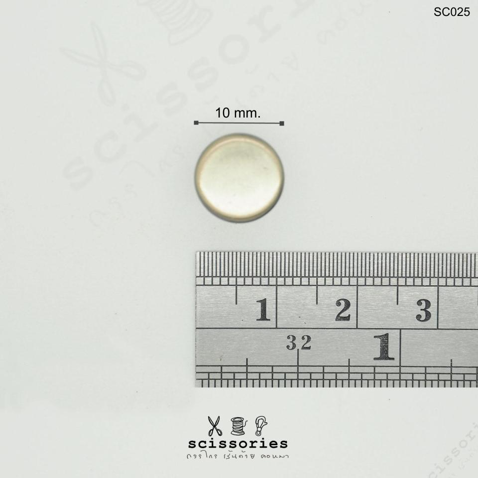 น๊อตเกลียว หน้าเรียบ 10 MM สีเงิน/2ตัว