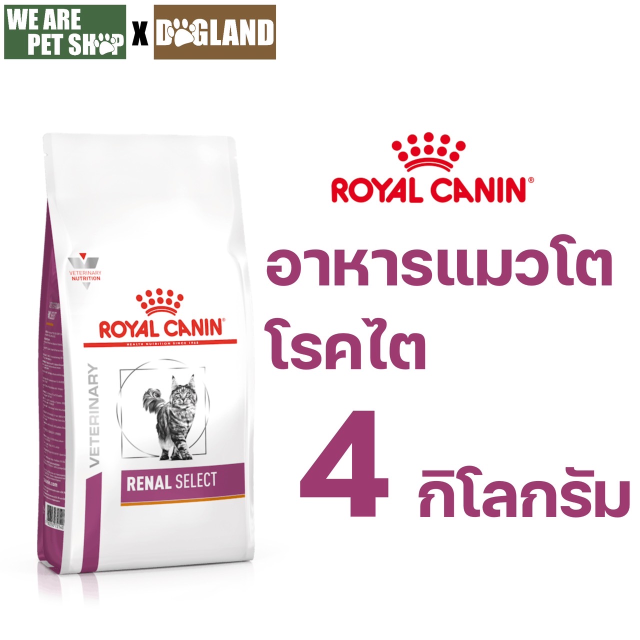 RENAL SELECT อาหารแมวโรคไต ชนิดเม็ด 4 กก.