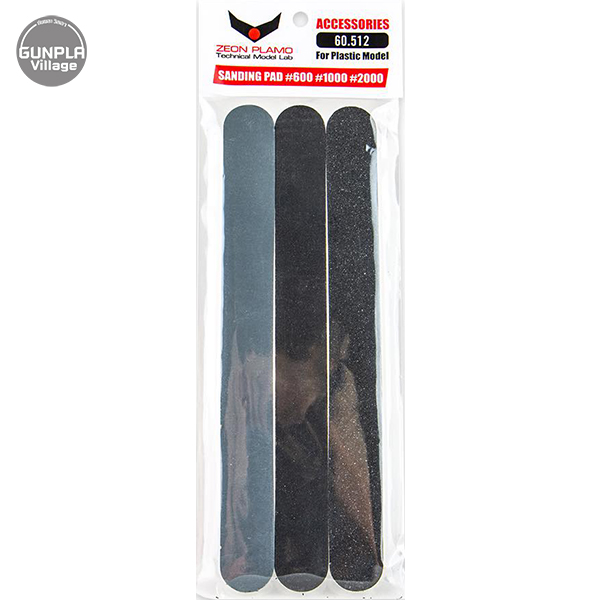 Zeon Plamo 60.512 Sanding Pad #600 #1000 #2000 ZP60512SP600