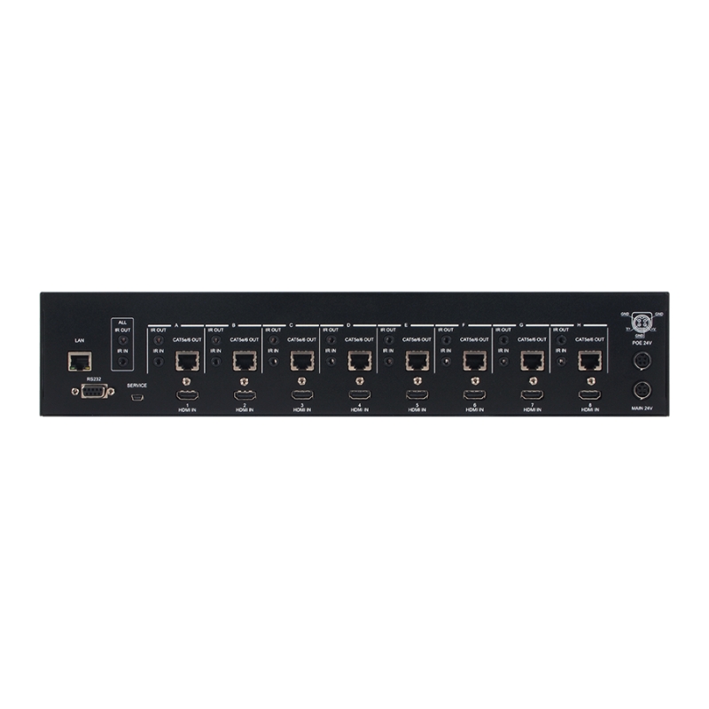 4K UHD 8×8 HDMI OVER HDBASET MATRIX WITH LAN SERVING