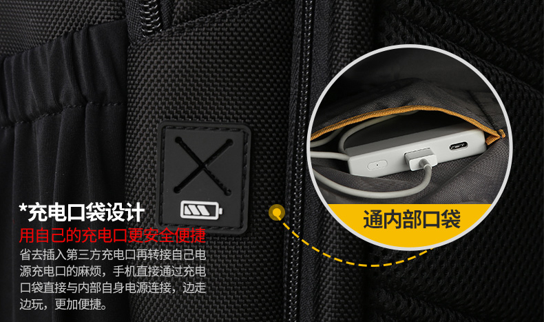 AspenSport Backpack Laptop กระเป๋าสะพายหลัง กระเป๋าโน๊ตบุ๊ค 14-16 นิ้ว กระเป๋าเดินทาง รุ่น AS-B86L ขนาด สีดำ