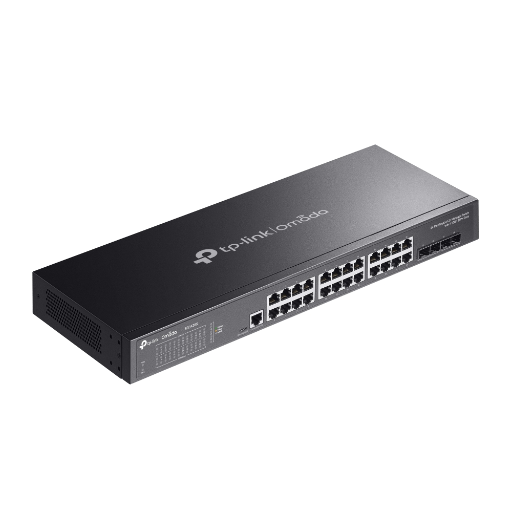 SG3428X Omada 24-Port Gigabit L2+ Managed Switch with 4 10GE SFP+ Slots